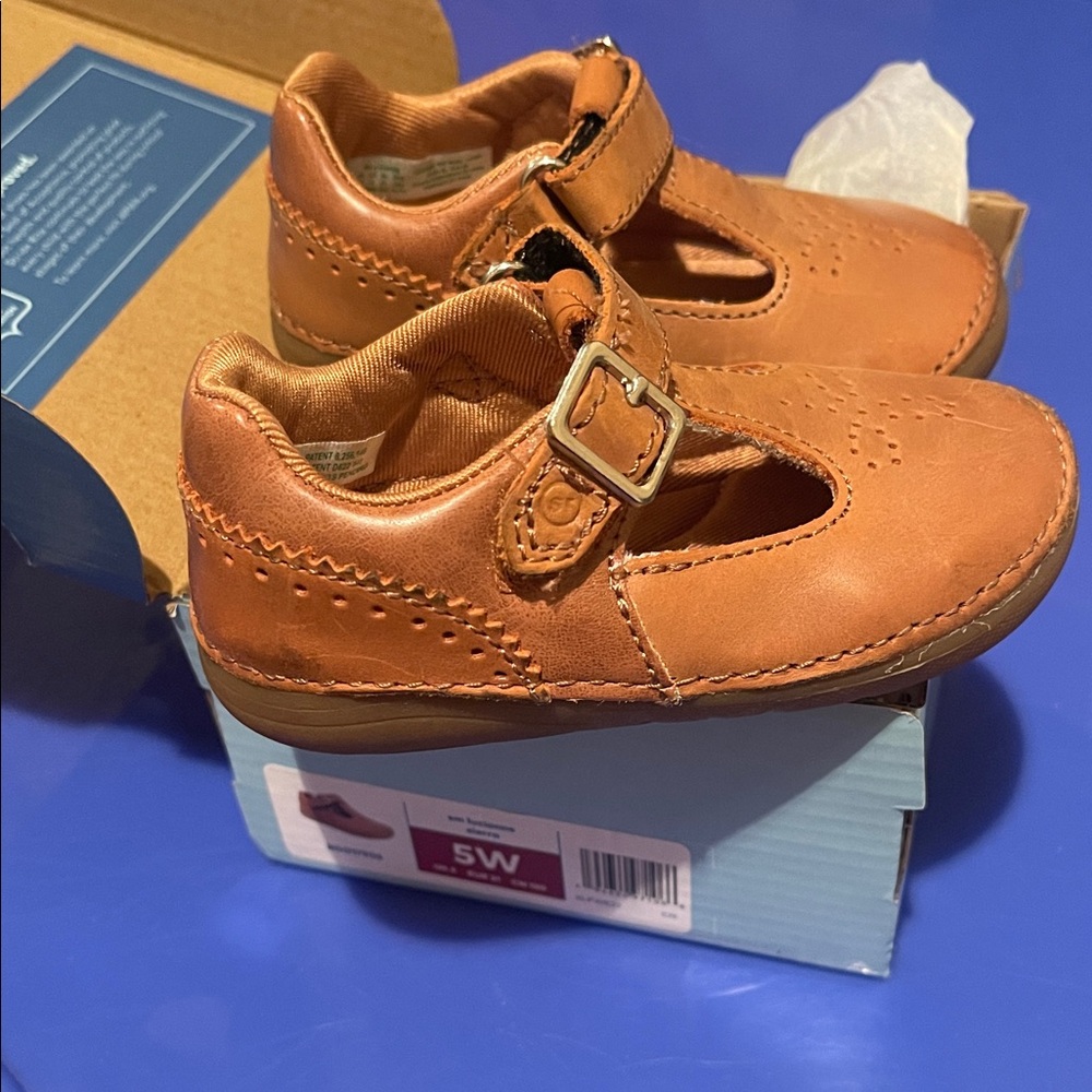 Stride Rite Brown Leather Dress Shoes